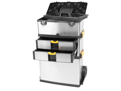 Box na náradie Strend Pro TBx3042-F, na kolieskach s rúčkou, nerezový, max. 36 kg