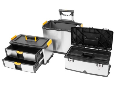 Box na náradie Strend Pro TBx3042-F, na kolieskach s rúčkou, nerezový, max. 36 kg