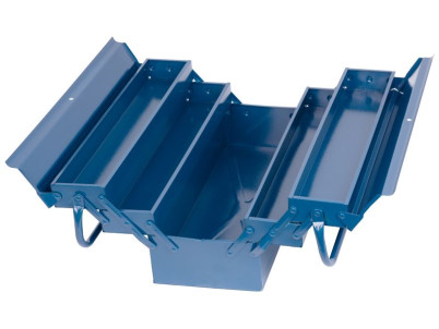 Kufor na náradie TB101B, 430x200x210 mm, 5 dielny, kovový box