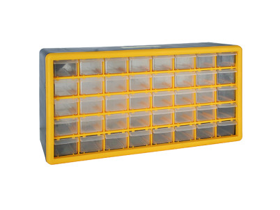 Organizér na stenu Strend Pro SBx3045-F, 40 zásuviek, 50x16x25 cm, max. 25 kg