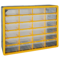Organizér na stenu Strend Pro SBx3045-C, 24 zásuviek, 50x16x39 cm, max. 28 kg
