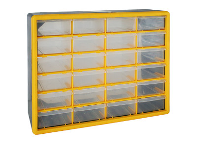 Organizér na stenu Strend Pro SBx3045-C, 24 zásuviek, 50x16x39 cm, max. 28 kg