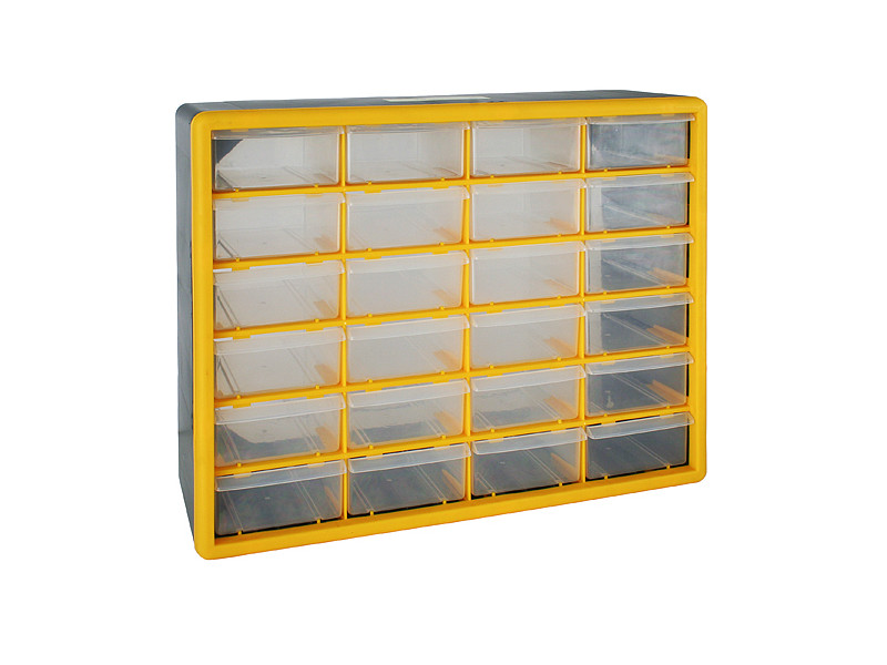 Organizér na stenu Strend Pro SBx3045-C, 24 zásuviek, 50x16x39 cm, max. 28 kg