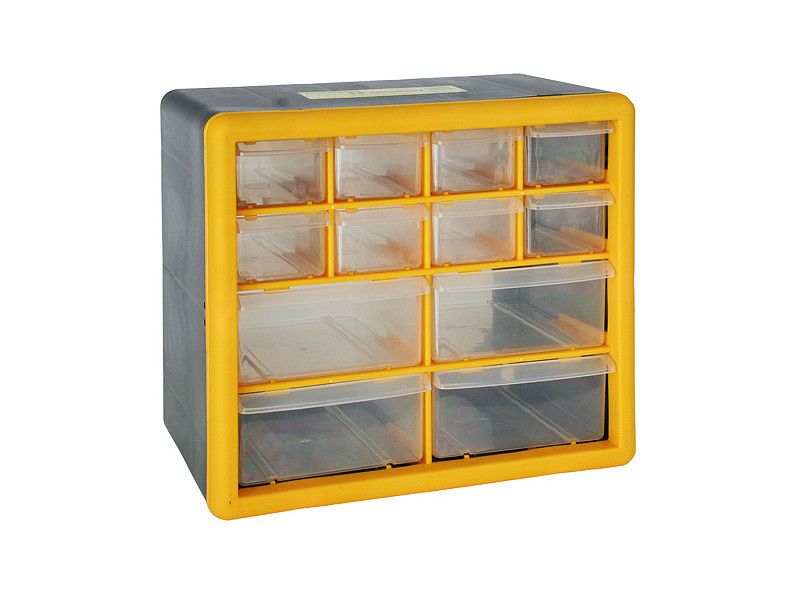 Organizér na stenu Strend Pro SBx3045-B, 12 zásuviek, 26.5x16x23.5 cm, max. 12 kg