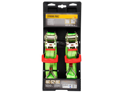 Popruh upínací Strend Pro, pás s račňou, 30 mm, L-4,5 m, max. 600 kg, bal. 2ks