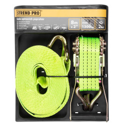 Popruh upínací Strend Pro, pás s račňou, 50 mm, L-8 m, max. 2600 kg
