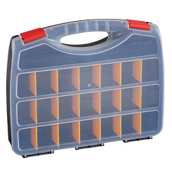 Kufríkový organizér HL30122, 38x31.5x6 cm, max. 12.5 kg, 21 priečok