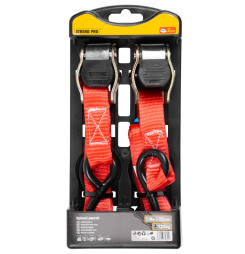 Popruh upínací Strend Pro, pás so sponou, 25 mm, L-1,8 m, max. 250 kg, bal. 2 ks