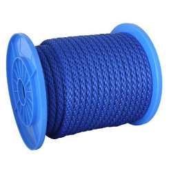 Lano Strend Pro MSB200, 6 mm, PP, modré, nos. 122 kg, L-90 m