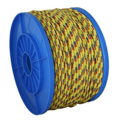 Lano Strend Pro MDB200Y, 5 mm, žlto-modro-červené, PP, nos. 119 kg, L-130 m