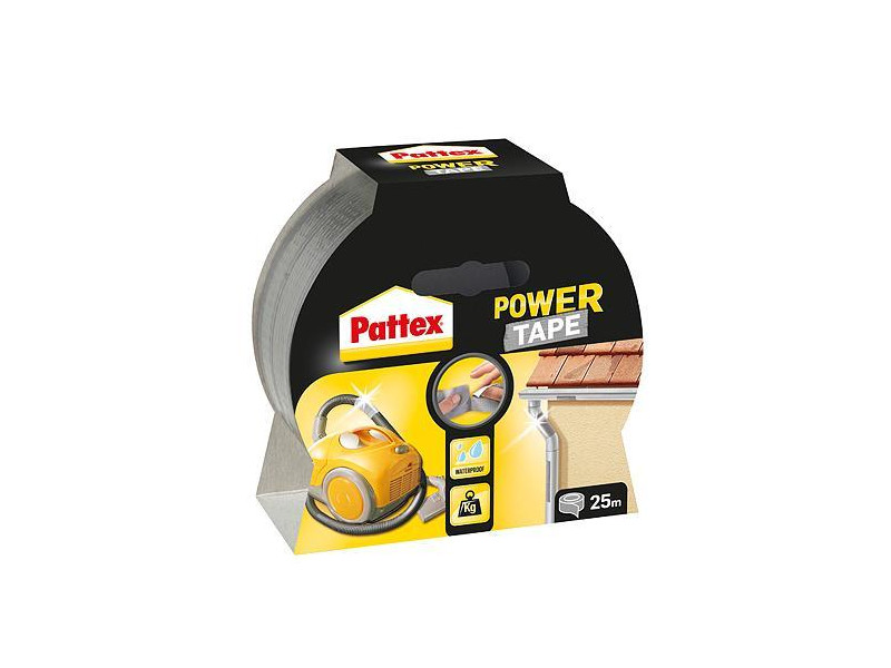Páska Pattex® Power Tape, lepiaca, 50 mm, L-25 m, strieborná