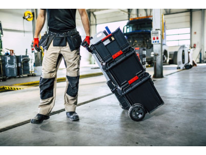 Box QBRICK® System ONE Cart Basic, na náradie, na kolieskach