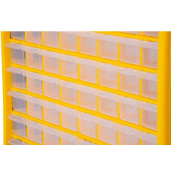 Organizér na stenu Strend Pro SBx3045-G, 64 zásuviek