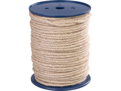 Lano Strend Pro Premium, jutové, prírodné, 6 mm, šnúra, stáčané, L-100 m