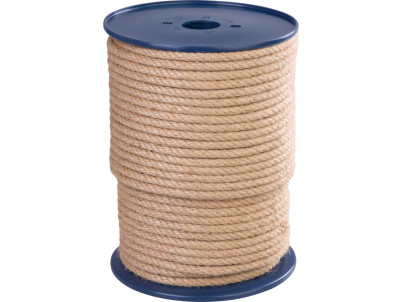 Lano Strend Pro Premium, jutové, prírodné, 8 mm, stáčané, L-100 m