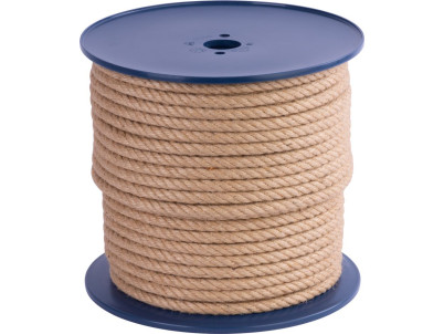 Lano Strend Pro Premium, jutové, prírodné, 12 mm, stáčané, L-100 m