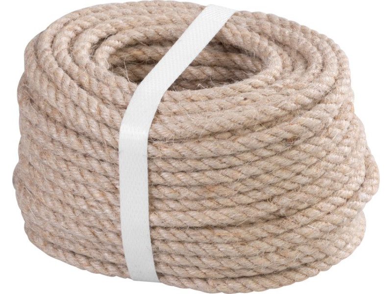 Lano Strend Pro Premium, jutové, prírodné, šnúra, 5 mm, stáčané, L-20 m