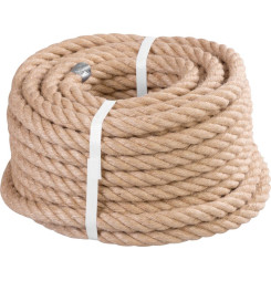 Lano Strend Pro Premium, jutové, prírodné, 16 mm, stáčané, L-20 m