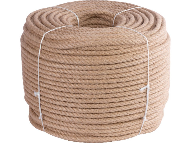 Lano Strend Pro Premium, jutové, prírodné, 12 mm, stáčané, L-220 m