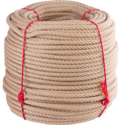 Lano Strend Pro Premium, jutové, prírodné, 16 mm, stáčané, L-220 m