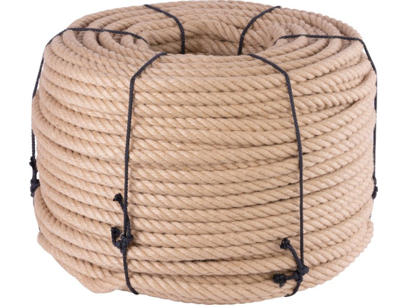 Lano Strend Pro Premium, jutové, prírodné, 22 mm, stáčané, L-220 m
