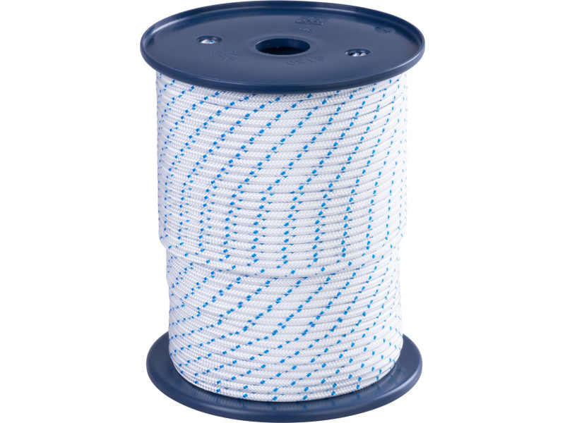 Lano Strend Pro Premium, KRUŽBERK, 4 mm, štartovacia šnúra, biele/modré, L-100 m