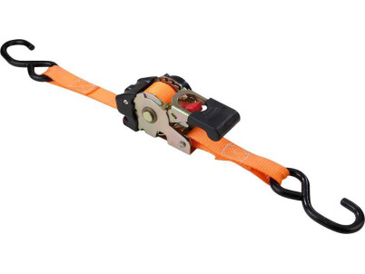 Popruh upínací Strend Pro, samonavíjací pás s račňou, 25 mm, L-1,8 m, max. 300 kg, bal. 2 ks