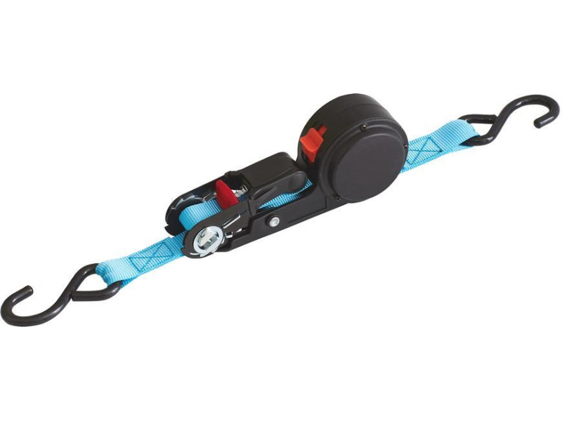 Popruh upínací Strend Pro, samonavíjací pás s račňou, 25 mm, L-4 m, max. 500 kg, bal. 2 ks