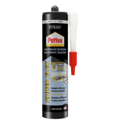 Silikón Pattex Super Flex Neutrálny, biely, 280 ml