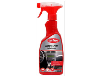 Cockpit sprej carlson, na interiérové plasty a palubné dosky, na auto, 500 ml Cockpit sprej carlson, na interiérové plasty a palubné dosky, na auto, 500 ml