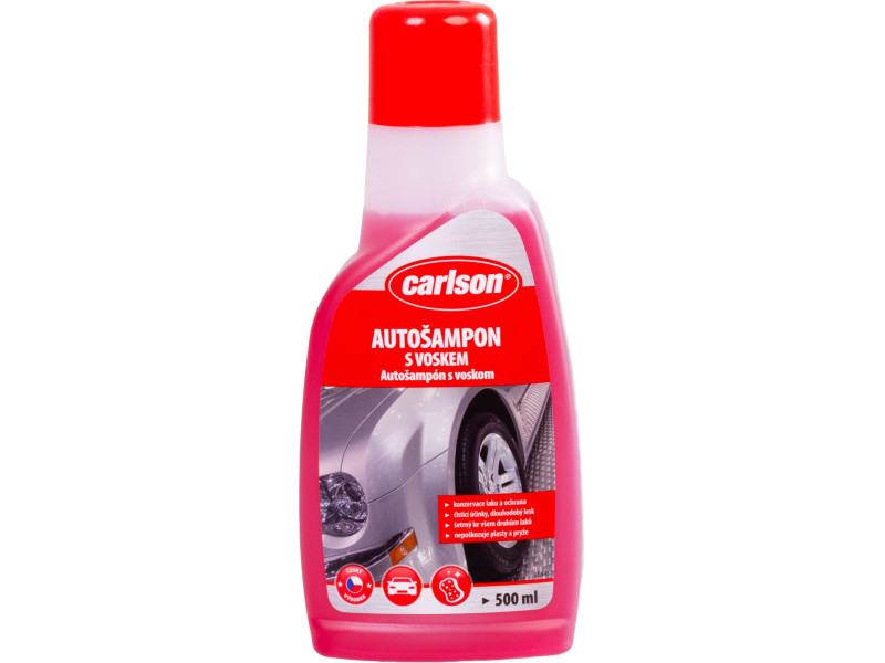 Autošampón s voskom carlson, na auto, 500 ml