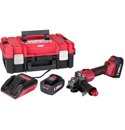 Set Worcraft XCUBE003 ShareSYS Toolbox, uhlová brúska CAG-S20LiBS 125 mm, 2x 4.0 Ah akumulátor, 1x nabíjačka