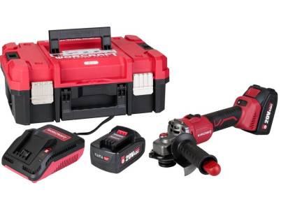 Set Worcraft XCUBE003 ShareSYS Toolbox, uhlová brúska CAG-S20LiBS 125 mm, 2x 4.0 Ah akumulátor, 1x nabíjačka