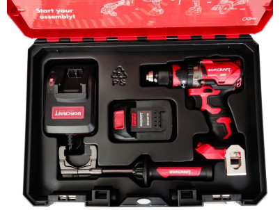 Set Worcraft XCUBE004 ShareSYS Toolbox, bezuhlíkový skrutkovač CHD-S20LiBH, 1x 4.0 Ah akumulátor, 1x nabíjačka
