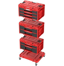 Box QBRICK® System ONE Workshop Red - Cart, 3x Toolbox, 4 dielna sada boxov na náradie