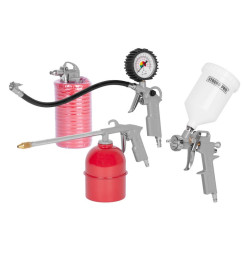 Sada na kompresor Airtool W-2005A1, 5 dielna, striekacia/ofukovacia/nafukovacia/rozprašovacia/hadica
