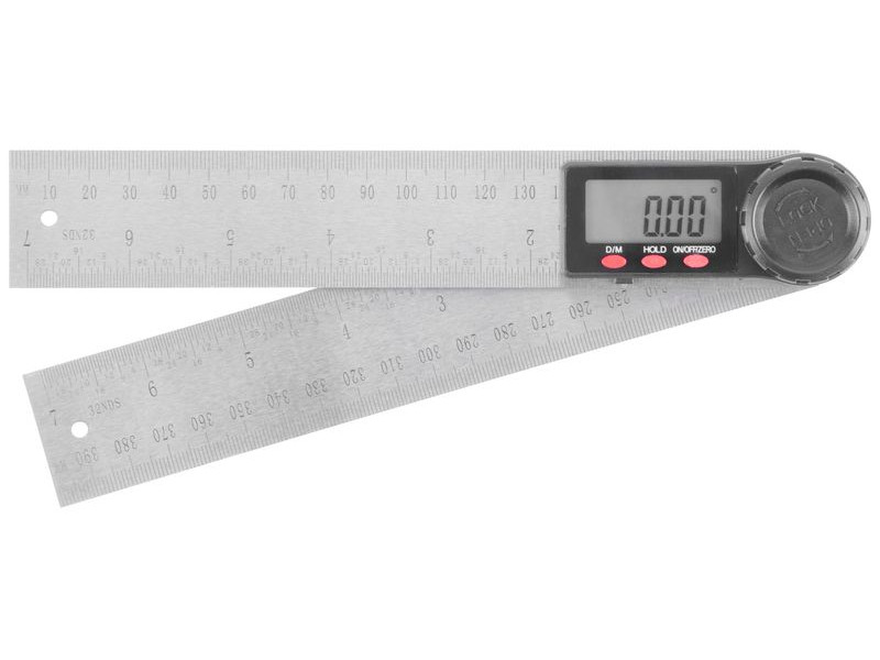 Pravítko Strend Pro, digitálne, uhlové 200 mm, nerezové, INOX, uholník