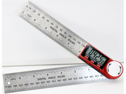 Pravítko Strend Pro, digitálne, uhlové 200 mm, nerezové, INOX, uholník