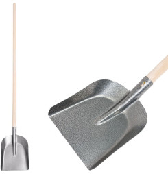 Lopata S504-2.WH Universal, 280x235 mm, drevená násada