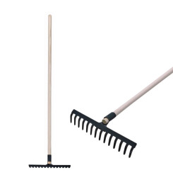 Hrable záhradné Strend Pro R105, 14 zubé, drevená násada 1600mm