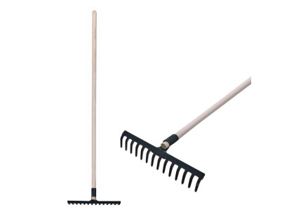 Hrable záhradné Strend Pro R105, 14 zubé, drevená násada 1600mm