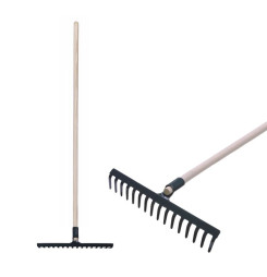 Hrable záhradné Strend Pro R105, 16 zubé, drevená násada 1600mm