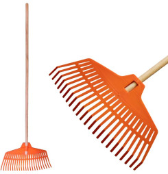 Hrable na lístie Strend Pro GOLF, plastové, drevená násada