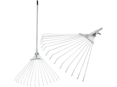 Hrable na lístie Strend Pro R116-85, 15 lamelové, vejárové, 850 g, kovová násada