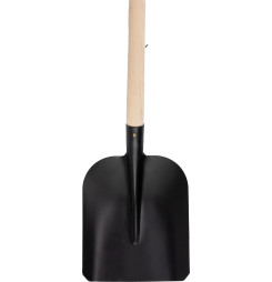 Lopata S504B.WH 7130, čierna, 280x235 mm, drevená násada