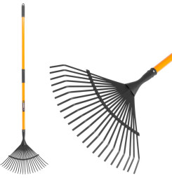 Hrable na lístie Strend Pro LR002AF, 22 zubé, vejárové, sklolaminátová násada 1500 mm