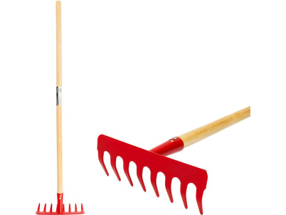 Hrabličky záhradné Strend Pro Herrison 813-04, 8 zubé, hrable, drevená násada 900 mm, mini