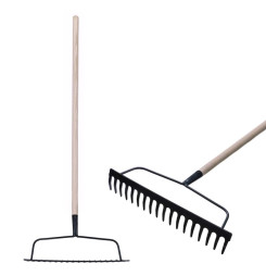 Hrable záhradné Strend Pro R101, 18 zubé, drevená násada 1600mm