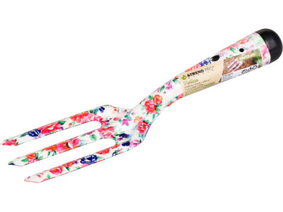 Kultivátor Strend Pro, záhradnícky, ručný, potlač kvetov, kovový, Ladies line