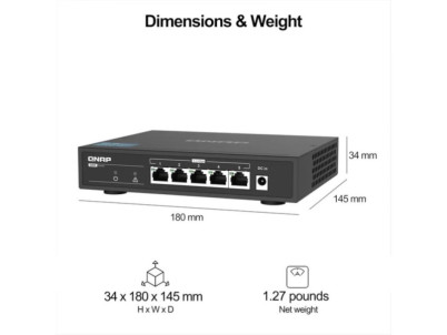 QNAP TS-673A-SW5T, NAS Server 6xHDD+Switch